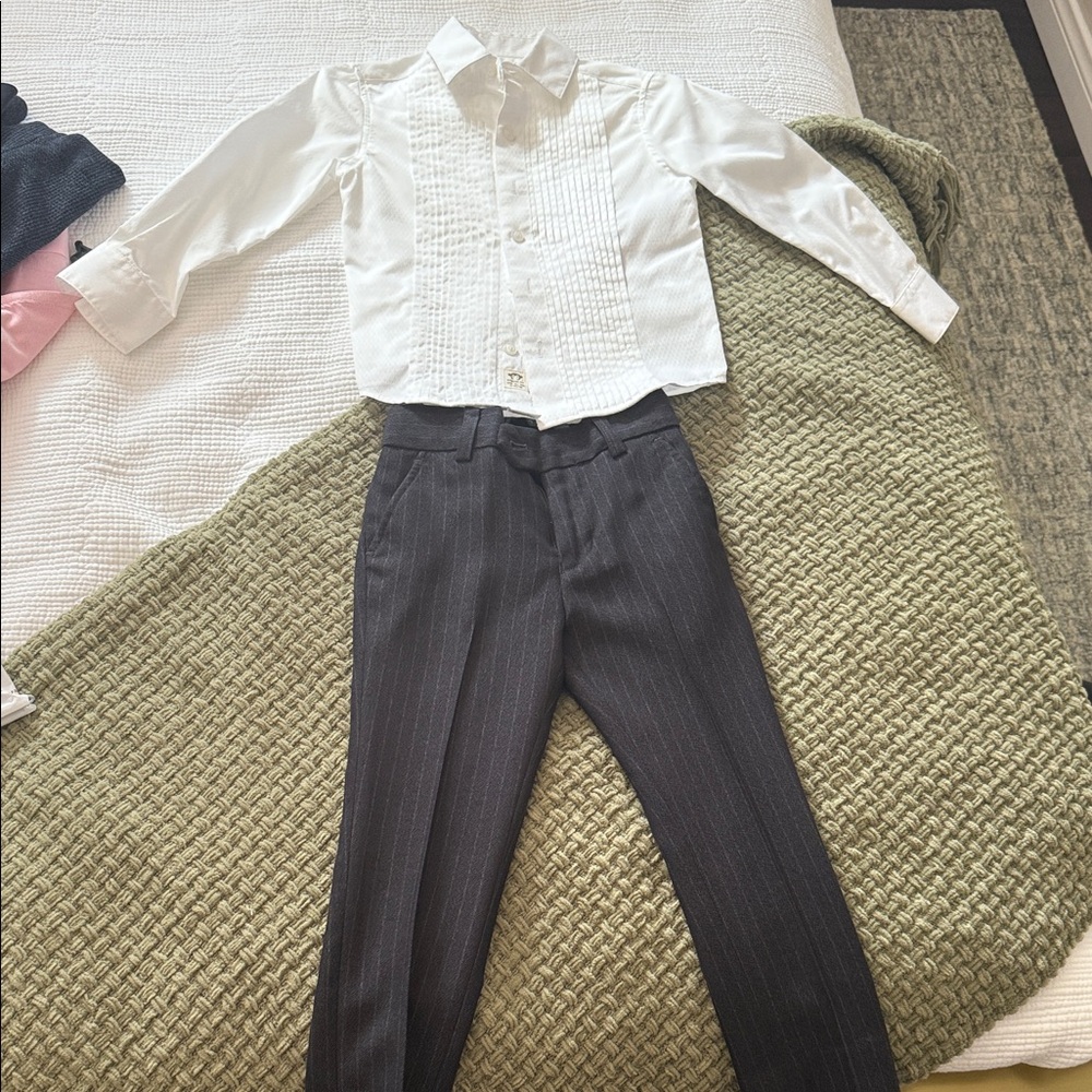 Appaman White and Black Kids Matching Set
